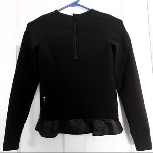 Ivivva Black Long Sleeve Shirt with ruffle